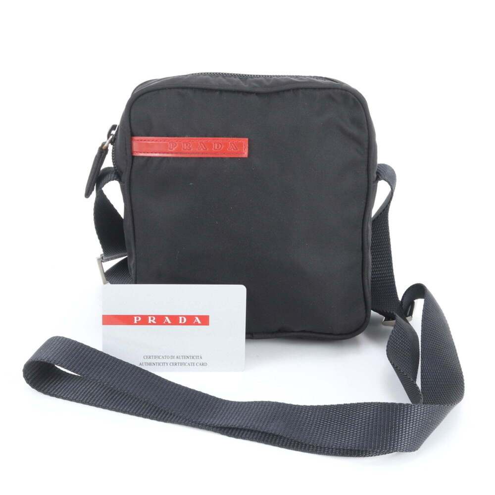 Pradasports Excellent condition Prada Sport B8674 leather shoulder bag/messen...